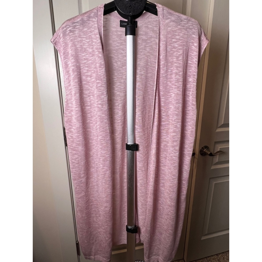 Sleeveless Duster Cardigan Women Plus Pink Knit Vest Cottagecore Minimalist Fall